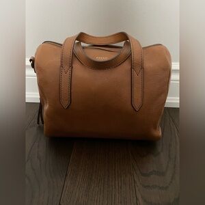 Fossil Sydney Brown Leather Satchel